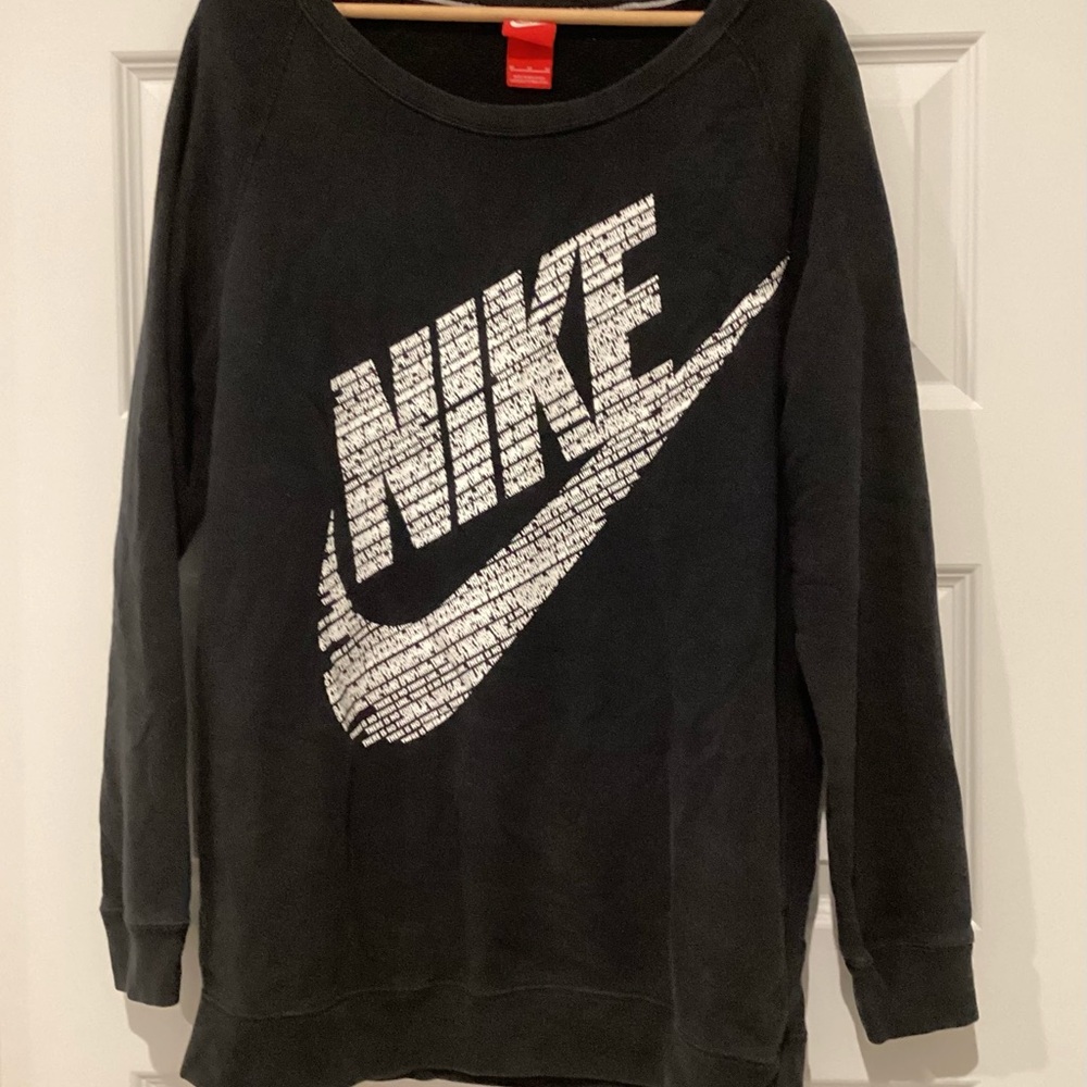 Nike Women's Black Crew Neck Sweater